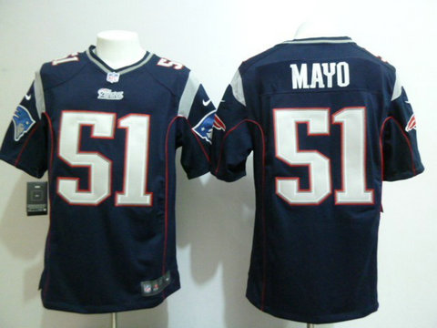 blue Game nfl jerseys new england patriots 51 mayo